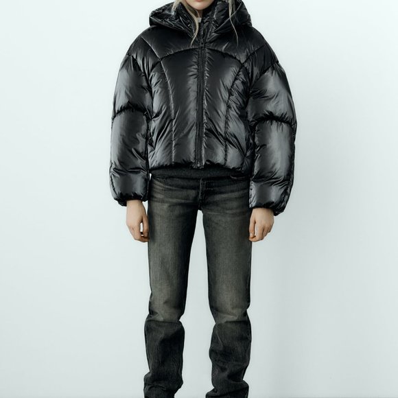 METALLIC FINISH PUFFER ANORAK - Picture 8 of 8